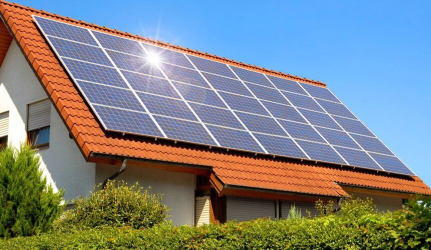 ev tipi solar cati gunes paneli